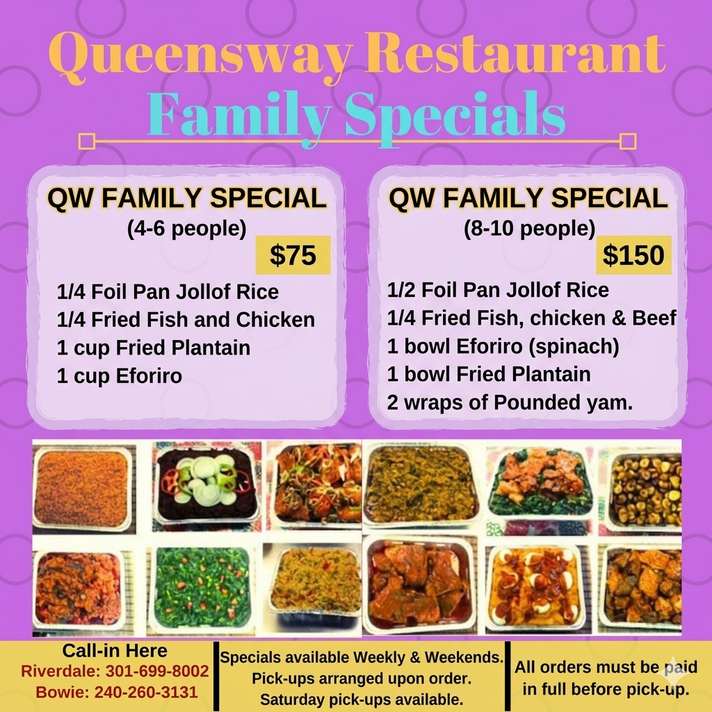 Weekend Family Specials