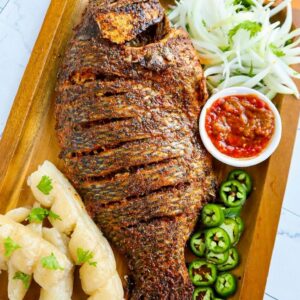 Whole Grilled Tilapia Meal